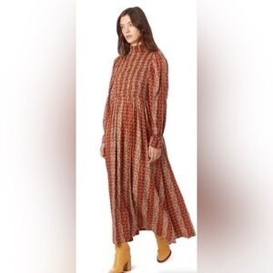 Marie Olive Freddie Dress in Sedona Stripe